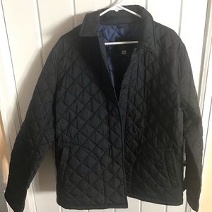 Men’s J.Crew navy quilted jacket - size L. EUC